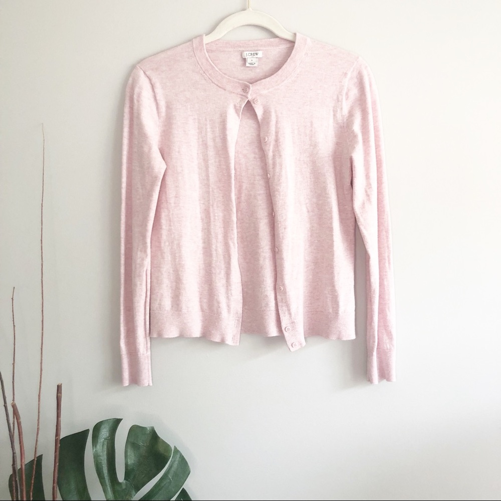 J-Crew Light Pink Spring Button-Up Cardigan SZ-S
